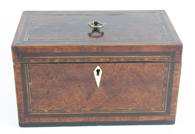 Lot 1260 - A George III mahogany, rosewood crossbanded,...