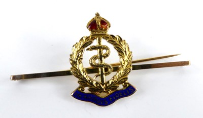 Lot 2544 - A World War One era yellow metal Royal Army...