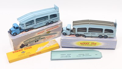 Lot 1459 - Dinky Toys 2 Pullmore car transporters as...