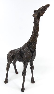 Lot 174 - Kate Denton (b.1954) - Giraffe, bronze, mid-to-...