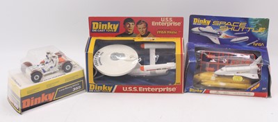 Lot 1510 - Dinky Toys group of 3 space diecasts to...