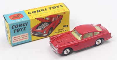 Lot 1138 - Corgi Toys No. 218 Aston Martin DB4 finished...