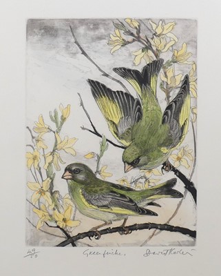 Lot 297 - David Koster (1926-2014) - Greenfinches,...