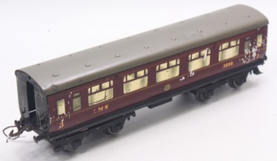 Lot 144 - Hornby 0 gauge no.2 LMS coach, in good...