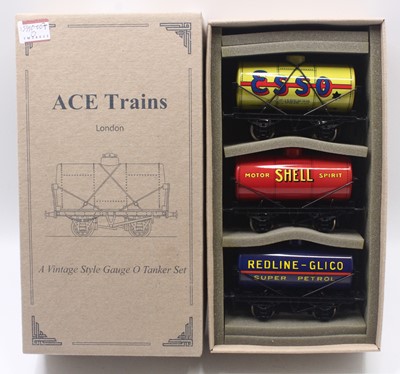 Lot 223 - ACE Trains triple tanker pack, to include Esso,...