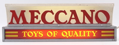 Lot 614 - An original Meccano shop display electric sign,...
