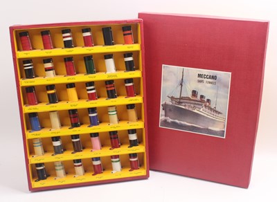 Lot 661 - A collection of Meccano ships funnels, 36 in...