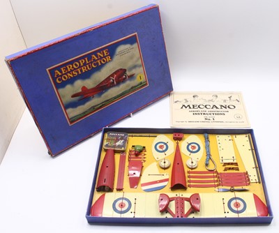 Lot 623 - Meccano Aeroplane Constructor No.1 set, c1936,...