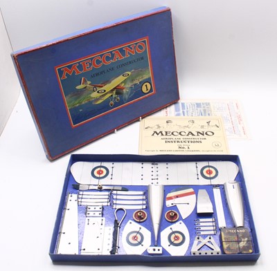 Lot 622 - Meccano Aeroplane Constructor No.1 set, c1931,...
