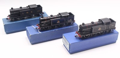 Lot 287 - Three Hornby-Dublo 3-rail post-war 0-6-2 tank...