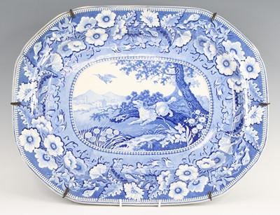 Lot 1039 - A pair of early 19th century blue and white...