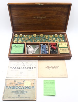 Lot 694 - Meccano No.6 Nickel Outfit, Circa 1916, housed...