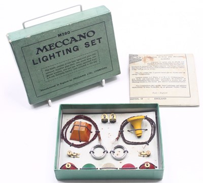 Lot 684 - Meccano Lighting Set M280, all original still...
