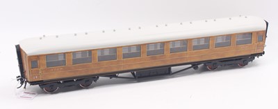 Lot 120 - Gauge 1 LNER corridor bogie coach by The...