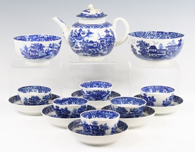 Lot 1038 - A Worcester porcelain teapot and cover, circa...