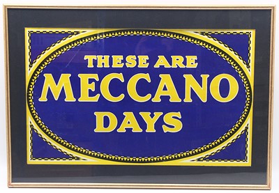 Lot 674 - Original Meccano window display paper...