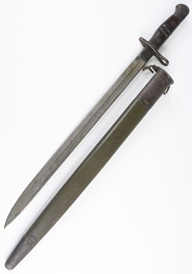 Lot 3286 - A 1913 pattern Remington bayonet, the 43cm...