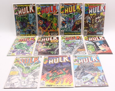 Lot 1740 - Marvel Comics The Incredible Hulk (1978-1979)...