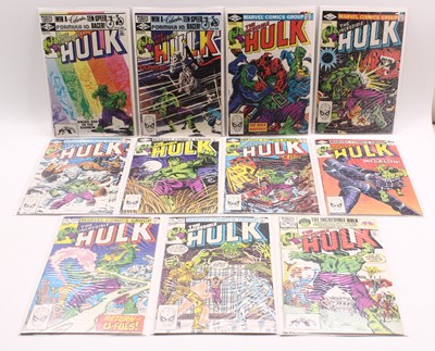Lot 1742 - Marvel Comics The Incredible Hulk (1981-82)...
