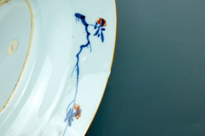 Lot 2078 - A Chinese famille verte dish, Qing Dynasty,...