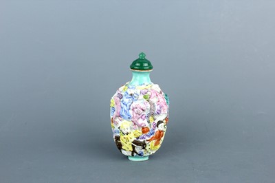 Lot 2074 - A Chinese famille rose ’Eight Immortals’ snuff...