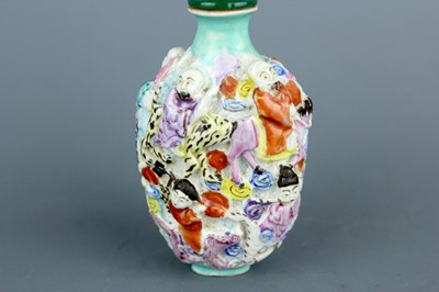 Lot 2074 - A Chinese famille rose ’Eight Immortals’ snuff...