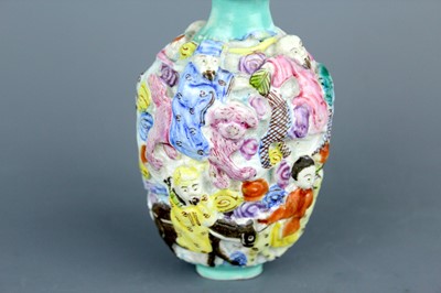 Lot 2074 - A Chinese famille rose ’Eight Immortals’ snuff...