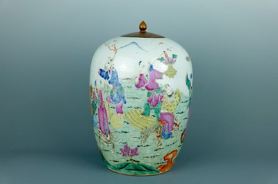 Lot 2079 - A Chinese famille rose ’Eight Immortals’ ovoid...