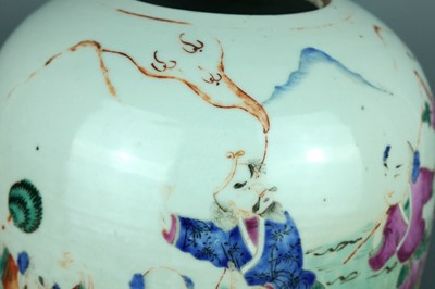 Lot 2079 - A Chinese famille rose ’Eight Immortals’ ovoid...