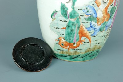 Lot 2079 - A Chinese famille rose ’Eight Immortals’ ovoid...