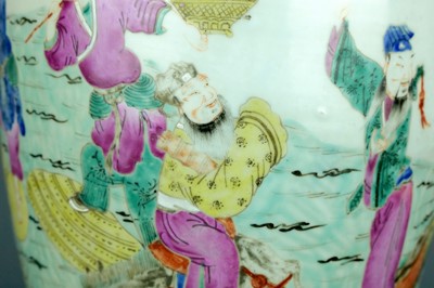 Lot 2079 - A Chinese famille rose ’Eight Immortals’ ovoid...
