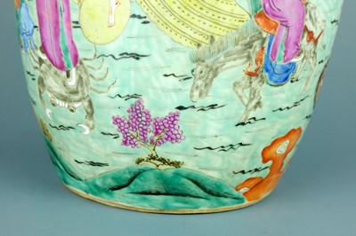 Lot 2079 - A Chinese famille rose ’Eight Immortals’ ovoid...