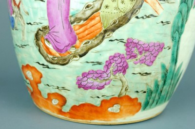 Lot 2079 - A Chinese famille rose ’Eight Immortals’ ovoid...