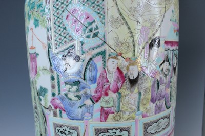 Lot 2137 - A pair of large Chinese famille rose “figural”...