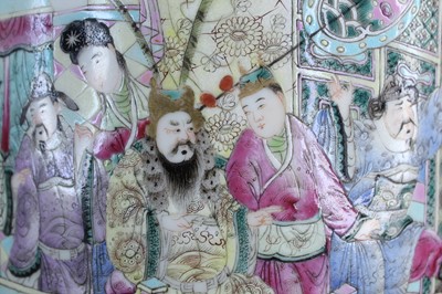 Lot 2137 - A pair of large Chinese famille rose “figural”...