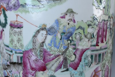 Lot 2137 - A pair of large Chinese famille rose “figural”...