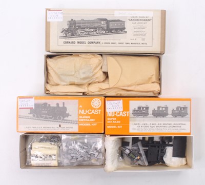 Lot 515 - Three 00 gauge unmade kits, including an LNER...