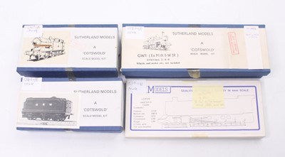 Lot 541 - Four unmade 00 gauge kits to include a...