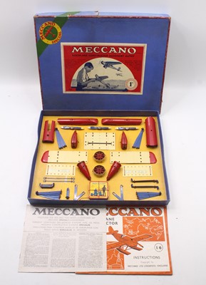 Lot 616 - Meccano No.1A Aeroplane Constructor, cream and...