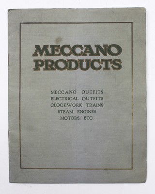 Lot 664 - Meccano Products 20-page catalogue showing a...