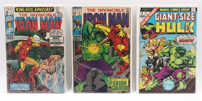 Lot 1760 - Marvel Comics group of three 1970s comics to...