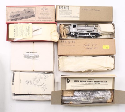 Lot 543 - Five 00 gauge unmade kits to include a GEM...