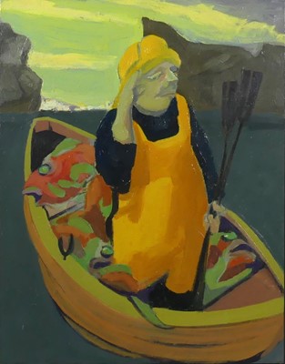Lot 237 - Bronwen Malcolm (b.1963) - The Big Fish, oil...