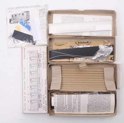 Lot 556 - Four D&S Danny Pinnock 00 gauge coach kits to...