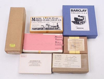 Lot 557 - Seven 00 gauge unbuilt kits for locos to...