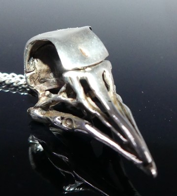 Lot 1141 - A white metal vinaigrette pendant in the form...