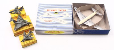 Lot 1347 - Dinky Toys group of 4 aircraft diecast to...