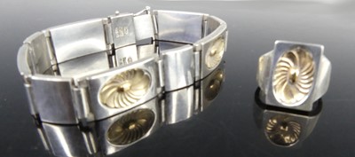 Lot 2698 - Henry Pilstrup for Georg Jensen - a silver and...