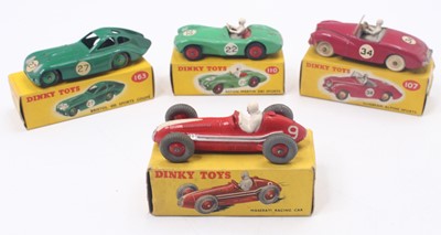 Lot 1481 - Dinky Toys group of 4 racing diecasts to...