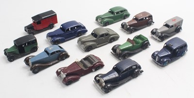 Lot 1502 - Dinky Toys group of 12 loose and playworn...